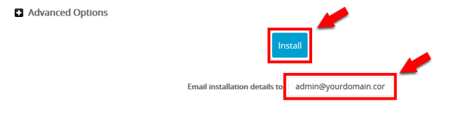 Click Install button to start installation